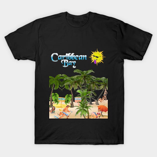 Caribbean Bay T-Shirt by MckinleyArt